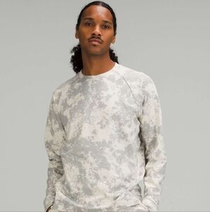 Lululemon City Sweat Crew Spectral White Opal Silver Drop, Large